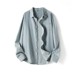 Men's Shirts Denim Shirt Men's Long Sleeve Autumn Shirt plus Size