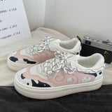 Cow Print Hey Dude Shoes Cow Canvas Shoes 2 White Shoes Ulzzang Sneakers for Women