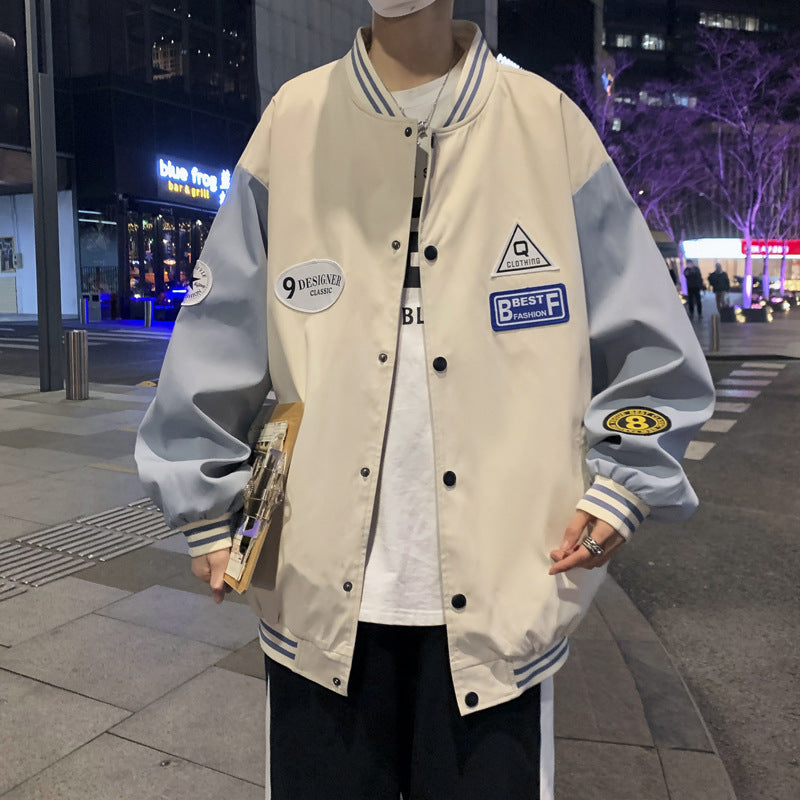 Varsity Jacket Stand Collar Jacket Baseball Uniform