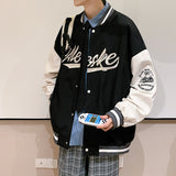 Dodgers Letter Man Jacket Outfit Senior Jackets Varsity Baseball College Coat Autumn Coat Men Loose Jacket