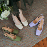 Nude Wide Fit Block Heels