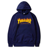 Thrasher Hoodie Hip Hop Fashion Hooded Sweatshirt Top