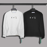 Off White Sweatshirts Long Sleeve round Neck Sweater for Men and Women Autumn and Winter