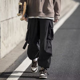 Men Cargo Pants Men's Loose Casual Trousers Pants Autumn