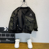 Toddler Boys Jackets Boys Autumn Clothing Leather Coat Children
