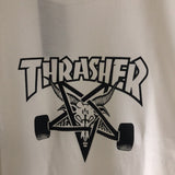 Thrasher T Shirt Thrasher Pentagram Sheep Head Flame Loose Short Sleeve Fall Winter Couples