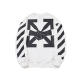 Off White Sweatshirts Long Sleeve round Neck Sweater for Men and Women