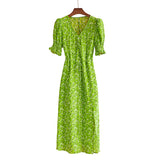 Women Exotic Dresses Split High Waist Dress