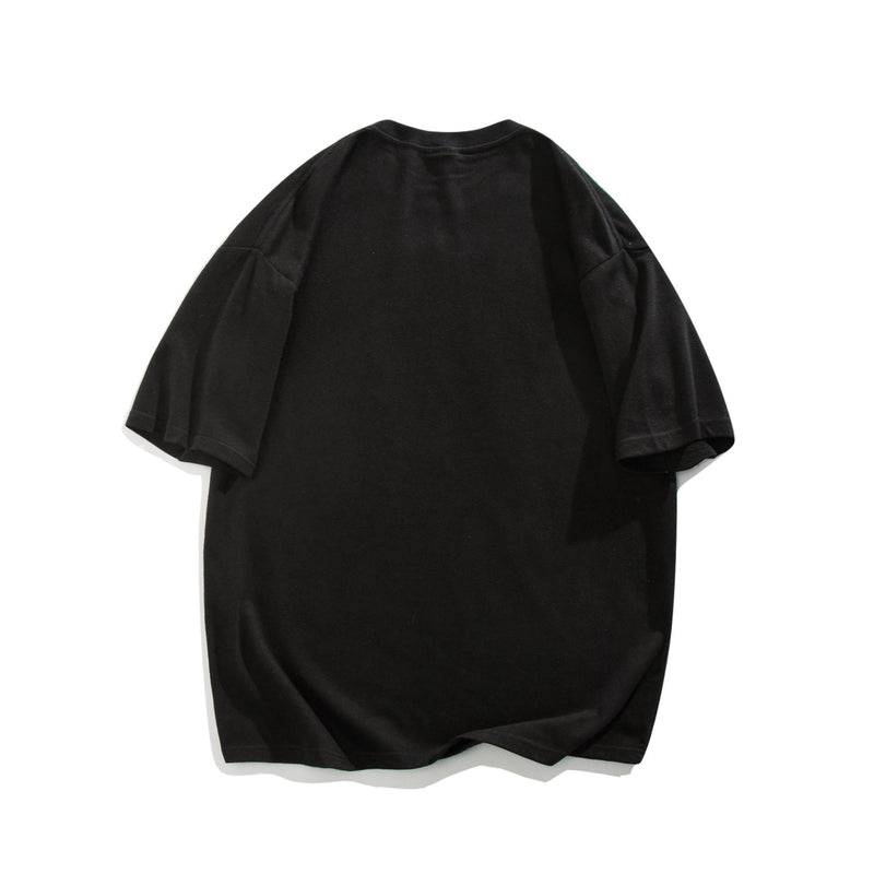 Men T Shirt Summer Casual Tops Men's Summer Retro Men's round Neck Short Sleeve Casual Loose Letter Printed T-shirt Fashion