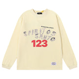 Rrr123 Sweatshirt Autumn and Winter round Neck Fleece-Lined Youth Crew Neck Casual Sweater