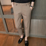 Men Trousers Men's Casual Cropped Pants