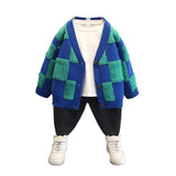 Toddler Boys Sweater Boys' Knitted Sweater Cardigan Children Spring and Autumn