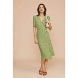 Women Exotic Dresses Sexy Floral V-neck French Retro Dress