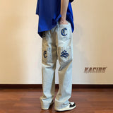 Men Cargo Pants Jeans Men's Autumn All-Matching Pants Loose Straight Cargo Pants