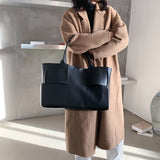 The Teacher Tote Shoulder Bag Large Capacity Woven Tote Bag Portable Women's Bag