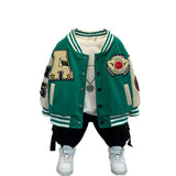 Toddler Boys Jackets Boys' Coat Spring And Autumn Children 'S Baseball Uniform