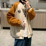 Corduroy Patch Jacket Men's Loose Color Matching Jacket Spring and Autumn