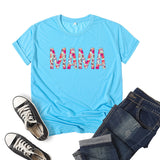 Boy Mama T Shirt Pattern Mama Printed Short Sleeve T-shirt