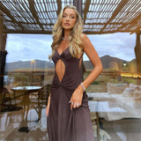 Music Festivals Rave Outfits Dress Summer Sexy Backless Slim Fit Sheath Dress for Women