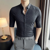 Men Shirts Light Business Casual Shirt Men