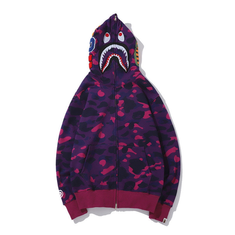 Bape Hoodie Men's Women's Zipper Sweater Jacket