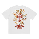 Present Angel T Shirt Spring and Summer Print Top High Street Men and Women Loose