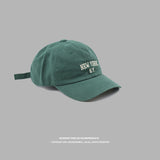 Yankee Baseball Cap Embroidered Baseball Cap Women's Cotton Sunshade Hat Men's Autumn and Winter