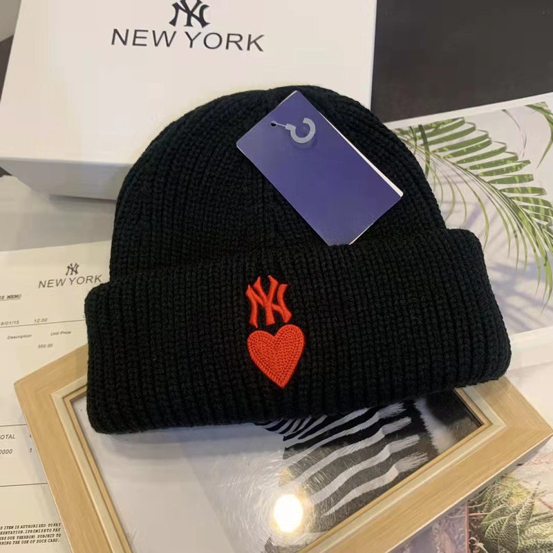 Yankee and Dogers Winter Hat Autumn and Winter Adult Knitted Hat Men and Women Four-Color Embroidery