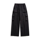 Men Cargo Pants Black Spring Loose Trendy Casual Pants Sports Trousers