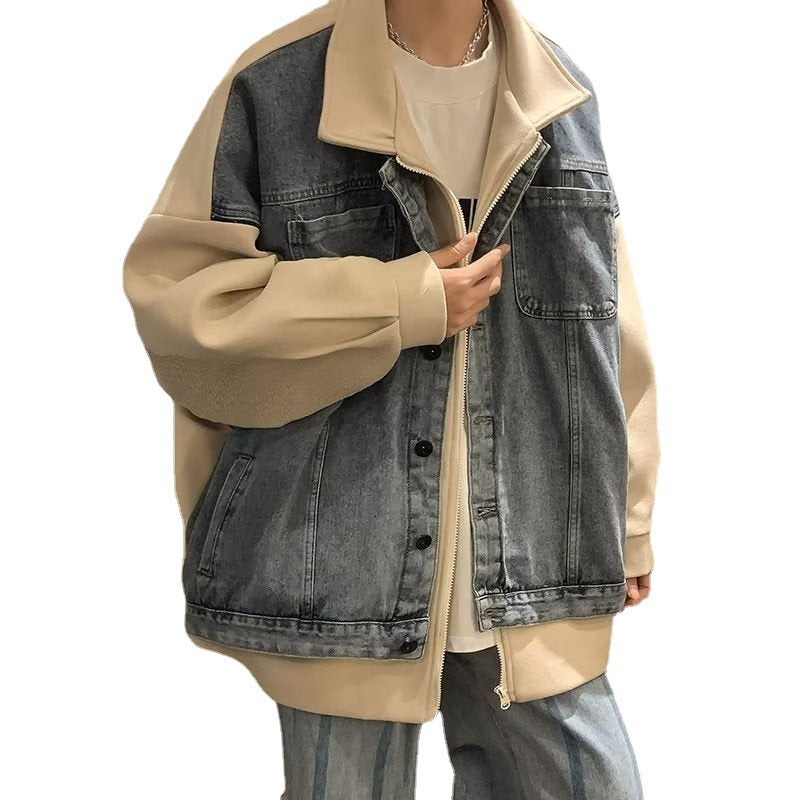 Denim Shirts Denim Jacket Men's Autumn Design Loose Couple's Tops