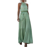 Beth Dutton Bohemian Dress Summer Spring Midi Dresses Summer Waist-Controlled Lace-up Long Dress