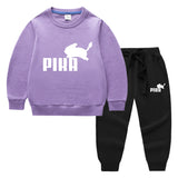 Children Pokemon Pikachu Hoodie & Pant Set Two-Piece Cotton Sweater Set
