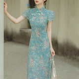 Women cottagecore Dress Girl Dress Vintage Cheongsam