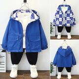 Toddler Boys Jackets Boy's Jacket Autumn Both Sides Wear Jacket Children