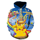 Men and Women Pokemon Pikachu Coat Pokemon 3D Digital Printing