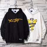 In Memory of Kobe Hoodie Commemorative Kobe No. 24 Signature Printed Hooded Cotton Sweater