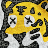 Human Made T-Shirt Slub Cotton Cute Tiger Pattern Loose Couple