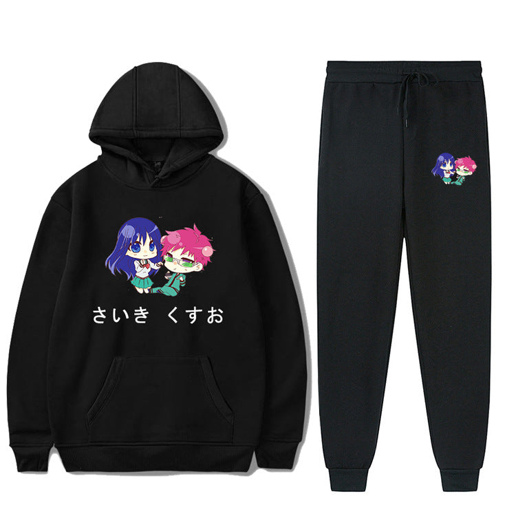 Black Rose Hoodie Qi Mu Nan Xiong's Disaster Anime Leisure Loose-Fitting Hoodie
