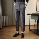 Men Trousers Spring Casual Pants Business Gentleman Stripes Men's Trousers