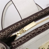 Jackie Kennedy Bag Crocodile Pattern Tote Bag