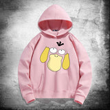 Men and Women Pokemon Pikachu Hoodie Pokémon Psyduck Hooded Sweater