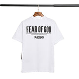 Fog Essentials Tshirts Fear Of God Rock Character Printed Fog Loose Male and Female Couple Short Sleeve T-shirt