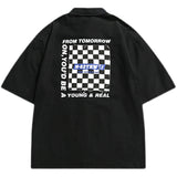 Man Summer T Shirt Checkerboard
