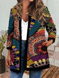 Beth Dutton Outfits Women's Autumn and Winter Personalized Printed Cardigan Casual Jacket