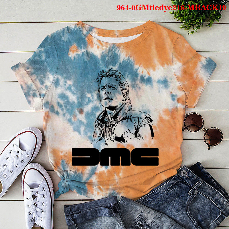 Back to the Future Costume Short-Sleeved T-shirt Women's Short T