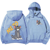 Tom and Jerry Hoodie Hooded Loose Autumn Winter Sweater Men's Jacket