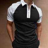 Polo Shirts Summer Men's Polo Shirt Short Sleeve Color Matching T-shirt