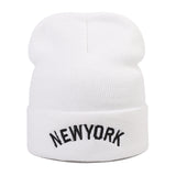 Yankee  Winter Hat Embroidery Men and Women Autumn and Winter Warm Knitted Hat