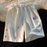Summer Men Shorts Button Sports Shorts