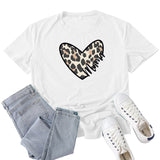 Boy Mama T Shirt Leopard Print Love Mama Printed T-shirt
